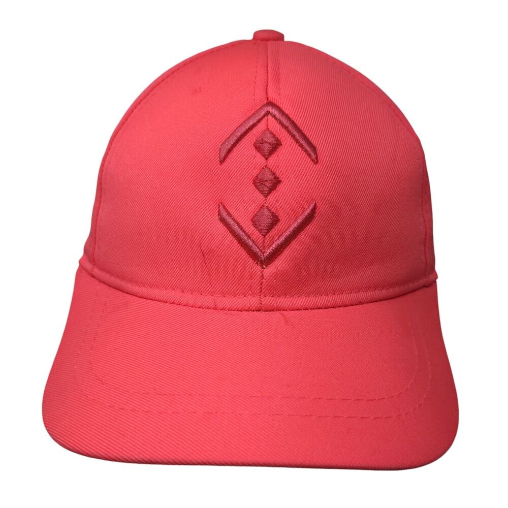 Ola Slideback Hat Pink One Size Adjustable Embroidered Vented Holes 6 Panel